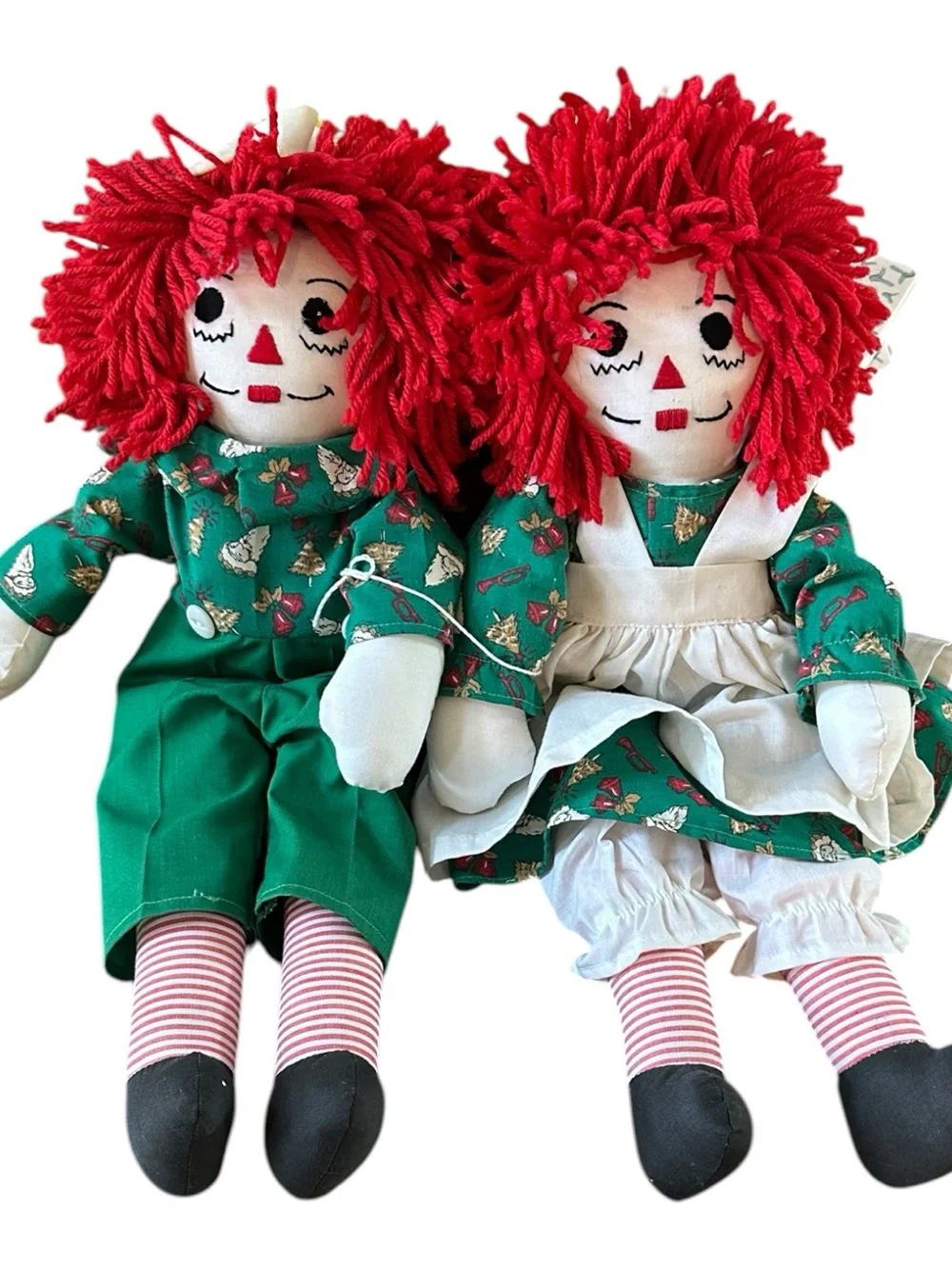 Vintage - Excellent Condition - Hasbro   Raggedy Ann & Andy Dolls
